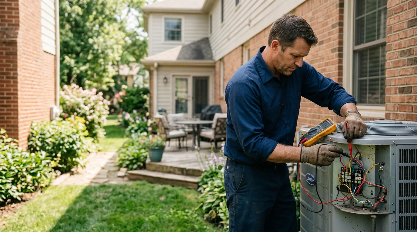 HVAC technician working near Piketon, OH